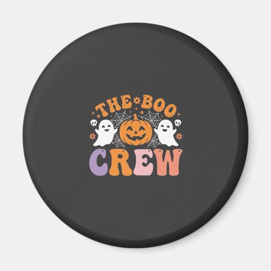 Aimant Équipe de fantômes de Halloween Citrouille Design_ (Devant)