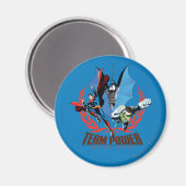 Aimant Équipe de la Ligue de Justice (Recto/Verso)