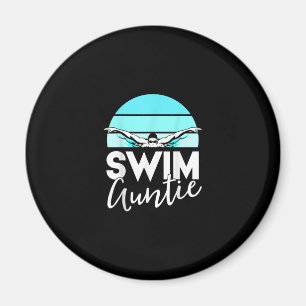 Aimant Équipe de natation Tante Tante Nephew nage nage Ca