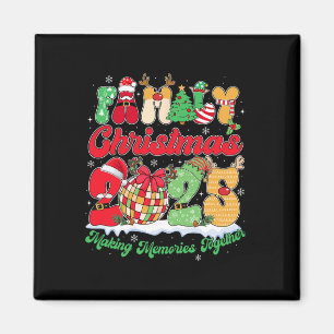 Aimant Équipe de Noël 2025 Père Noël Elf Squad Matchin