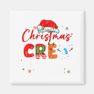 Aimant Équipe de Noël créant des souvenirs ensemble Lumiè