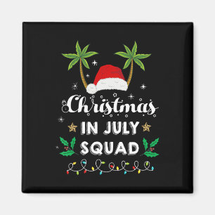 Aimant Équipe de Noël en Juillet Drôle d'Été Xmas Santa H