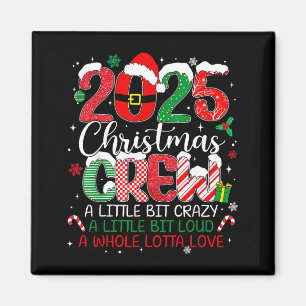Aimant Équipe de Noël familiale tenue assortie 2025 Xmas
