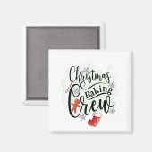 Aimant Équipe de pâtisserie de Noël (Recto/Verso)