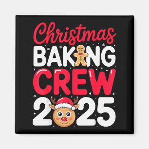 Aimant Équipe de pâtisserie de Noël 2025 pour les boulang
