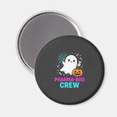 Aimant Équipe de Pharma-Bou du pharmacien Halloween fantô (Recto/Verso)