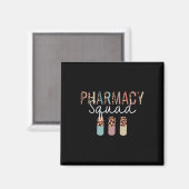 Aimant Équipe De Pharmacie Avec Empreinte de léopard Pour (Recto/Verso)