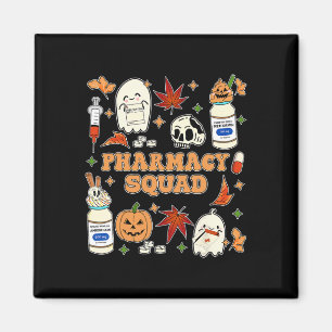 Aimant Équipe de pharmacie drôle Halloween Pharmaciste Te