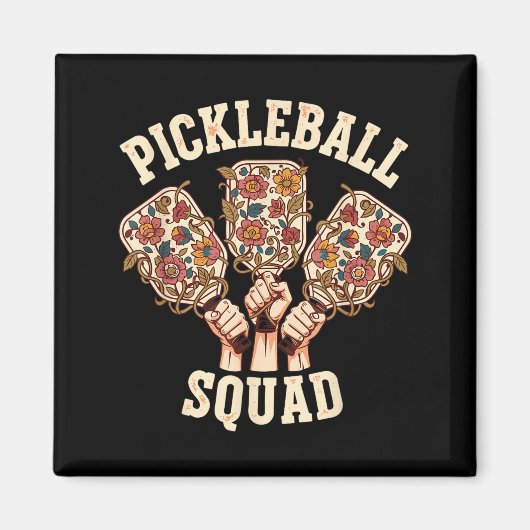 Aimant Équipe de pickleball drôle équipe de pickleball fe (Devant)