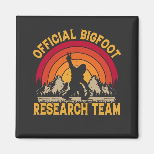 Aimant Équipe de recherche originale de Bigfoot (Devant)