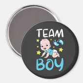 Aimant Équipe de révélation de genre Boy Party Set Circle (Recto/Verso)