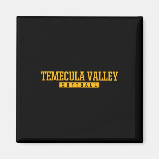 Aimant Équipe de softball de Temecula Valley High School (Devant)