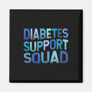Aimant Équipe de soutien au diabète T1d Type 1 Guerrier d