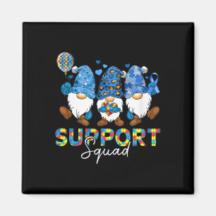 Aimant Équipe de soutien Gnomes pour la sensibilisation à