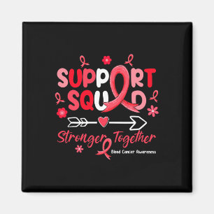 Aimant Équipe de soutien Groovy Ruban rouge sensibilisati