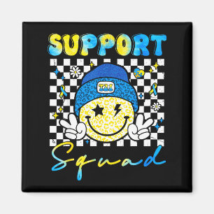 Aimant Équipe de soutien Groovy Sensibilisation au Syndro