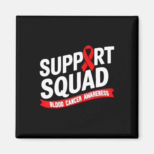 Aimant Équipe de soutien Mois de la sensibilisation au ca (Devant)