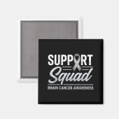 Aimant Équipe de soutien prise de conscience cancer du ce (Recto/Verso)