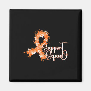 Aimant Équipe de soutien Ruban orange Leucémie Cancer du
