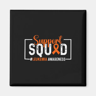 Aimant Équipe de soutien Ruban orange Leucémie Cancer du 