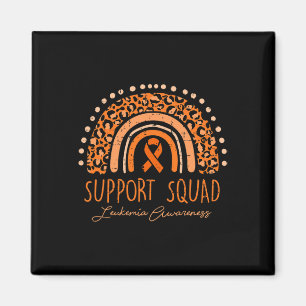 Aimant Équipe de soutien Ruban orange Leucémie Cancer du