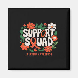 Aimant Équipe de soutien Ruban orange Leucémie Cancer du 