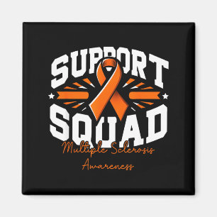 Aimant Équipe de soutien Ruban orange Sclérose en plaques