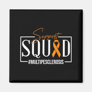 Aimant Équipe de soutien Ruban orange Sclérose en plaques