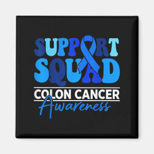 Aimant Équipe de soutien Sensibilisation au cancer colore