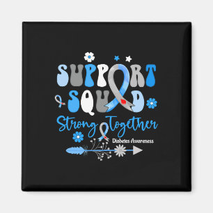 Aimant Équipe de soutien super Ruban T1d Sensibilisation