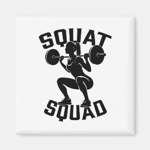 Aimant Équipe de squat entraînement Partenaire Entraîneur