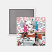 Aimant Équipe de suicide | Harley Quinn (Recto/Verso)
