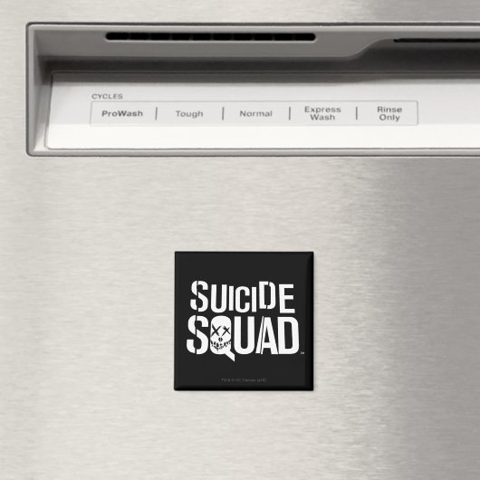 Aimant Équipe de suicide | Logo blanc (In Situ (Lave-vaisselle))