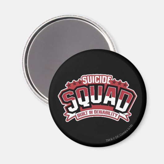 Aimant Équipe de suicide | Refus intégré (Recto/Verso)