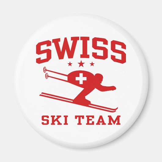 Aimant Équipe de Suisse de ski (Devant)