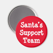 Aimant Équipe de support père Noël (Recto/Verso)