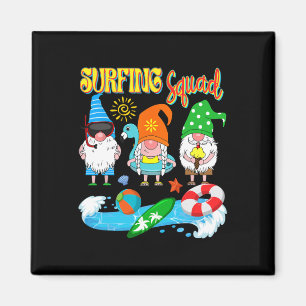Aimant Équipe de surf Trois Gnomes Surf Hawaïen Été