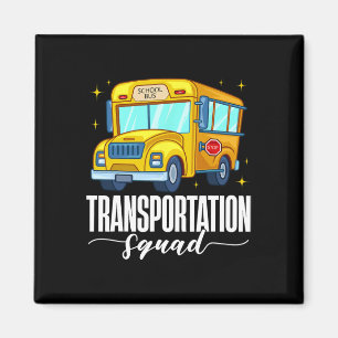 Aimant Équipe de transport Première journée Autobus scola