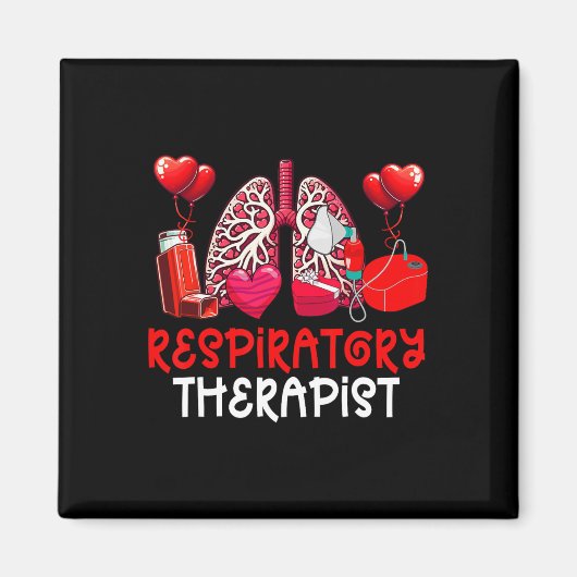 Aimant Équipe de travail de la Saint-Valentin pour thérap (Devant)