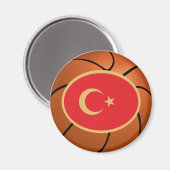 Aimant Équipe de Turquie de basket-ball (Recto/Verso)