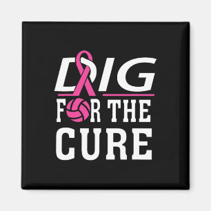 Aimant Équipe de volleyball Sensibilisation au cancer du