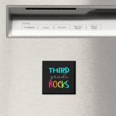 Aimant Équipe des Rocks de 3e année Enseignant (In Situ (Lave-vaisselle))