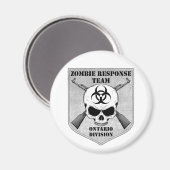 Aimant Équipe d'intervention de Zombie : Division de l'On (Recto/Verso)