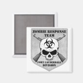 Aimant Équipe d'intervention de Zombie : Division Fort La (Recto/Verso)