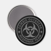 Aimant Équipe d'intervention en cas d'épidémie de zombie (Recto/Verso)