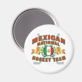 Aimant Équipe du Mexique de hockey (Recto/Verso)