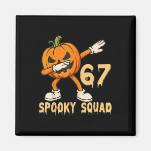 Aimant Équipe effrayante Citrouille 67 Halloween Meme 6 7