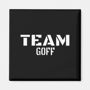 Aimant Équipe féminine goff famille assortie unique