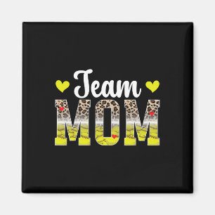 Aimant Équipe Maman Léopard Softll Équipe Maman Softll Éq