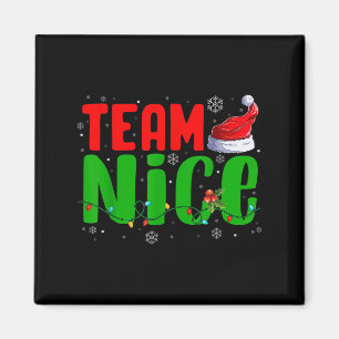 Aimant Équipe méchante chapeau de Père Noël drôle de Noël